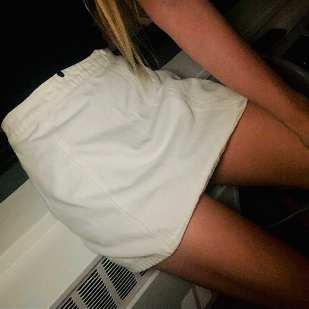 White Denim Skirt by Melville